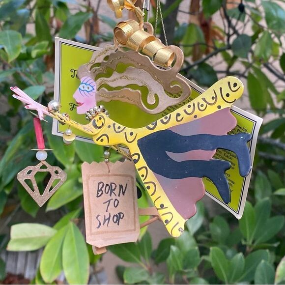 NWT Vintage SILVESTRI by Karen Rossi Fanciful Flights Ornament Animal Shopper - Picture 2 of 13